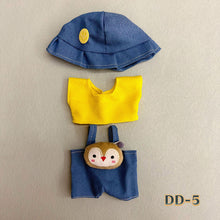 Load image into Gallery viewer, 20CM Cotton Doll Rompers Cartoon Plush Doll Replacement Outfit Dress Playing House Accessories Mini Clothes
