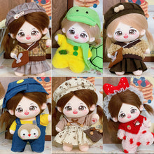 Load image into Gallery viewer, 20CM Cotton Doll Rompers Cartoon Plush Doll Replacement Outfit Dress Playing House Accessories Mini Clothes
