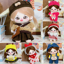 Load image into Gallery viewer, 20CM Cotton Doll Rompers Cartoon Plush Doll Replacement Outfit Dress Playing House Accessories Mini Clothes

