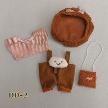 Load image into Gallery viewer, 20CM Cotton Doll Rompers Cartoon Plush Doll Replacement Outfit Dress Playing House Accessories Mini Clothes
