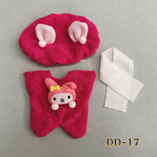 Load image into Gallery viewer, 20CM Cotton Doll Rompers Cartoon Plush Doll Replacement Outfit Dress Playing House Accessories Mini Clothes
