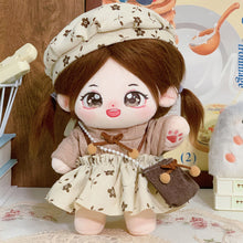 Load image into Gallery viewer, 20CM Cotton Doll Rompers Cartoon Plush Doll Replacement Outfit Dress Playing House Accessories Mini Clothes
