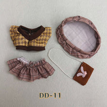 Load image into Gallery viewer, 20CM Cotton Doll Rompers Cartoon Plush Doll Replacement Outfit Dress Playing House Accessories Mini Clothes
