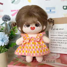 Load image into Gallery viewer, 20CM Cotton Doll Rompers Cartoon Plush Doll Replacement Outfit Dress Playing House Accessories Mini Clothes
