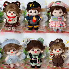 Load image into Gallery viewer, 20CM Cotton Doll Rompers Cartoon Plush Doll Replacement Outfit Dress Playing House Accessories Mini Clothes
