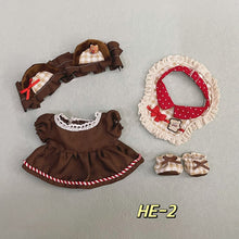 Load image into Gallery viewer, 20CM Cotton Doll Rompers Cartoon Plush Doll Replacement Outfit Dress Playing House Accessories Mini Clothes
