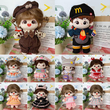 Load image into Gallery viewer, 20CM Cotton Doll Rompers Cartoon Plush Doll Replacement Outfit Dress Playing House Accessories Mini Clothes
