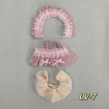Load image into Gallery viewer, 20CM Cotton Doll Rompers Cartoon Plush Doll Replacement Outfit Playing House Accessories Mini Clothes

