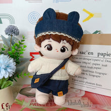 Load image into Gallery viewer, 20CM Cotton Doll Rompers Cartoon Plush Doll Replacement Outfit Playing House Accessories Mini Clothes
