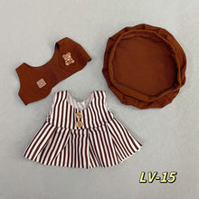 Load image into Gallery viewer, 20CM Cotton Doll Rompers Cartoon Plush Doll Replacement Outfit Playing House Accessories Mini Clothes

