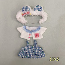 Load image into Gallery viewer, 20CM Cotton Doll Rompers Cartoon Plush Doll Replacement Outfit Playing House Accessories Mini Clothes

