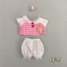 Load image into Gallery viewer, 20CM Cotton Doll Rompers Cartoon Plush Doll Replacement Outfit Playing House Accessories Mini Clothes
