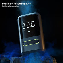 Load image into Gallery viewer, 150PSI Car Inflator Air Pump Portable Self Propelled Electric Air Compressor Pump Tire Handheld Wireless Digital Display Pump and Charger for Phone

