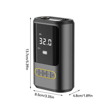 Load image into Gallery viewer, 150PSI Car Inflator Air Pump Portable Self Propelled Electric Air Compressor Pump Tire Handheld Wireless Digital Display Pump and Charger for Phone
