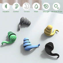 Load image into Gallery viewer, Silicone Soft Soundproof Ear Plugs Sleep Noise Reduction Filter for Ears Earplug Professional Anti-Noise Sleeping Earplugs
