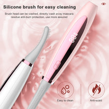 Load image into Gallery viewer, Electric Portable Smiling Shark Eyelashes Curls Small Heated Eyelash Curler Long Lasting Electric Heated Comb Makeup Tool
