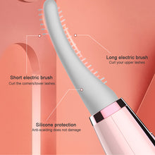 Load image into Gallery viewer, Electric Portable Smiling Shark Eyelashes Curls Small Heated Eyelash Curler Long Lasting Electric Heated Comb Makeup Tool
