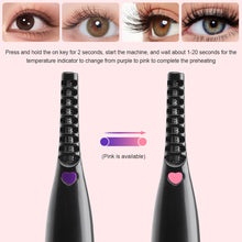 Load image into Gallery viewer, Electric Eyelash Curler for Long-lasting Shaping, Portable Charging Heating Eyelash Curler Electric Eyelashes Curling Tool
