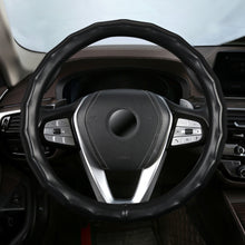 Load image into Gallery viewer, Car Steering Wheel Covers 38cm Breathability Skidproof Imitation Sheepskin Leather Steering Wheel Covers Accessories
