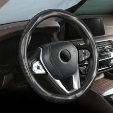Load image into Gallery viewer, Car Steering Wheel Covers 38cm Breathability Skidproof Imitation Sheepskin Leather Steering Wheel Covers Accessories
