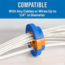 Load image into Gallery viewer, Network Carding Device Cable Comb Fireproof ABS Plastic Generic Cabling Category 5 And 6 Network Cables Laying And Carding Tools

