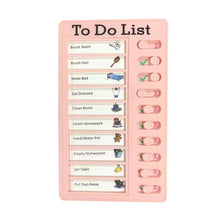 Load image into Gallery viewer, Portable Chore Chart Memo Board, To Do List Checklist Board Detachable Reusable DIY Message Home Travel Planning Reminder Chart
