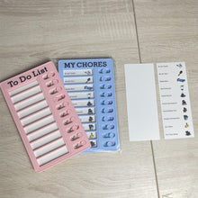 Load image into Gallery viewer, Portable Chore Chart Memo Board, To Do List Checklist Board Detachable Reusable DIY Message Home Travel Planning Reminder Chart
