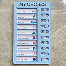 Load image into Gallery viewer, Portable Chore Chart Memo Board, To Do List Checklist Board Detachable Reusable DIY Message Home Travel Planning Reminder Chart
