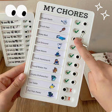 Load image into Gallery viewer, Portable Chore Chart Memo Board, To Do List Checklist Board Detachable Reusable DIY Message Home Travel Planning Reminder Chart
