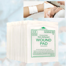 Load image into Gallery viewer, 50/100pcs Sterile Non-woven Gauze Pad Wound Care Supplies Gauze Pad Cotton First Aid Waterproof Wound Dressing
