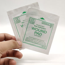 Load image into Gallery viewer, 50/100pcs Sterile Non-woven Gauze Pad Wound Care Supplies Gauze Pad Cotton First Aid Waterproof Wound Dressing
