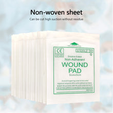 Load image into Gallery viewer, 50/100pcs Sterile Non-woven Gauze Pad Wound Care Supplies Gauze Pad Cotton First Aid Waterproof Wound Dressing

