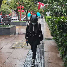 Load image into Gallery viewer, 2Pcs Motorcycle Helmet Braids Wig Woman Lady Loose Wig Braid Motorbike Helmet Pigtails Decoration For Women Men Children
