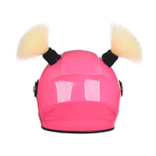 Load image into Gallery viewer, 2Pcs Motorcycle Helmet Braids Wig Woman Lady Loose Wig Braid Motorbike Helmet Pigtails Decoration For Women Men Children

