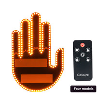 Load image into Gallery viewer, LED Car Finger Light with Remote Control Cool Funny Car Interior Light Finger Up LED Middle Finger Hand Lamp Car Accessories
