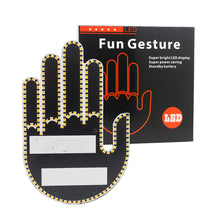 Load image into Gallery viewer, LED Car Finger Light with Remote Control Cool Funny Car Interior Light Finger Up LED Middle Finger Hand Lamp Car Accessories
