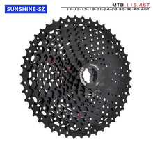 Load image into Gallery viewer, MTB Bike Road Bicycle Freewheel 11V 12V 42/46/50T 52T for M5100 M6100 M7100 HG Hub SUNSHINE Black Cassette 8S 9S 10S 11S 12S

