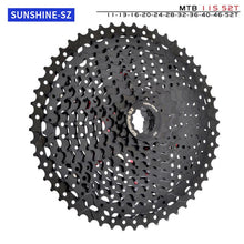 Load image into Gallery viewer, MTB Bike Road Bicycle Freewheel 11V 12V 42/46/50T 52T for M5100 M6100 M7100 HG Hub SUNSHINE Black Cassette 8S 9S 10S 11S 12S
