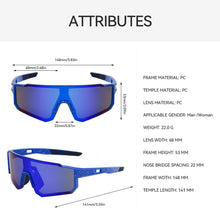 Load image into Gallery viewer, Dazzling Outdoor Sports Riding Glasses UV Protection HD Sunglasses Windproof Dust Protection Large Frame Goggles
