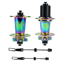 Load image into Gallery viewer, TANKE 120 Click Hub 6 Bearing MTB Mountain Bike Hub Front Rear Thru HG 28 32 36 Holes Disc Brake Bicycle Hubs 8 9 10 11 12 Speed
