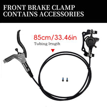 Load image into Gallery viewer, MTB Bike Hydraulic Disc Brake Set Rotors Oil Calliper Plate Front Rear Mountain Bicycle Clamp 22.2mm Handle A Pillar For TANKE TB300

