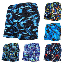 Load image into Gallery viewer, Men's Colorful Print Quick Dry Swimwear Men Trunks Swim Shorts Slim Fit Swimming Trunks for Beach Surf Beachwear
