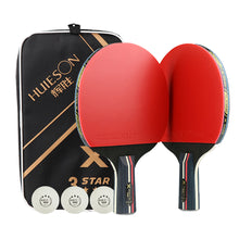 Load image into Gallery viewer, 1Set Table Tennis Racket Set Includes Storage Bag And Balls For Shakehand Grip And Pen-Hold Grip Beginner Competition Training Ping-Pong Supplies
