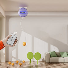 Load image into Gallery viewer, Hanging table tennis trainer remote control for children indoor double automatic rebound training set
