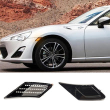 Load image into Gallery viewer, 2Pcs Car LED Dynamic Turn Signal Lights Side Marker Indicator Sequential Lamp For Toyota 86 FT86 GT86 Scion FR-S Subaru BRZ
