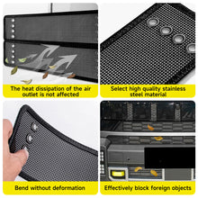 Load image into Gallery viewer, 6Pcs/Set Car Front Grille Insect Proof Net Radiator Condenser Protective Cover Auto Carbon Steel Accessories For Jetour T2 Traveller 2022 2023

