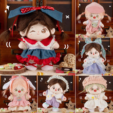 Load image into Gallery viewer, 20CM Cotton Doll Rompers Cartoon Plush Doll Replacement Outfit Lolita Dress Playing House Accessories Mini Clothes
