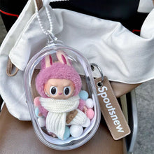 Load image into Gallery viewer, 1Pc Mystery Box Storage Case Anime Ornaments Mystery Box Organizer Box Square Plush Dolls Display Bag With Keychain
