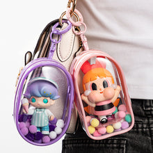 Load image into Gallery viewer, 1Pc Mystery Box Storage Case Anime Ornaments Mystery Box Organizer Box Square Plush Dolls Display Bag With Keychain

