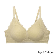 Load image into Gallery viewer, Lace Seamless Bra Women Small Chest Brassier Tops Gather Push Up Simple Wireless Bralette Female Comfortable Underwear 2024 New Sexy One-Piece Lingerie
